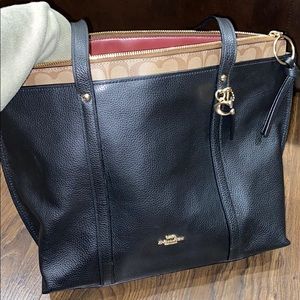 Coach May Tote With Signature Canvas
